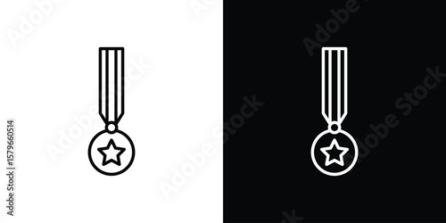 Condecoration icon in trendy stroke liner style. Set of Website icon vector.