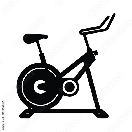 exercise bike vector illustration