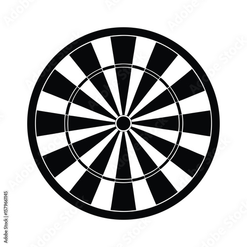 dartboard on white background