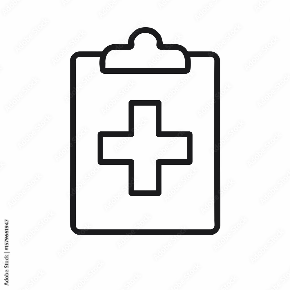 Crossed Crutches Medical Icon – Flat Outline Crossed Crutches Medical Icon – Flat Outline