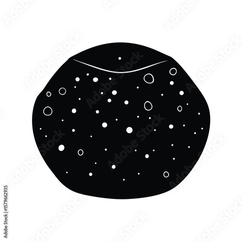 vector illustration of a aquarium bubble stone