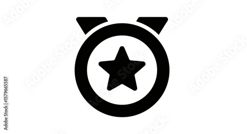 Alarm Badge Icon - Notification Star Symbol