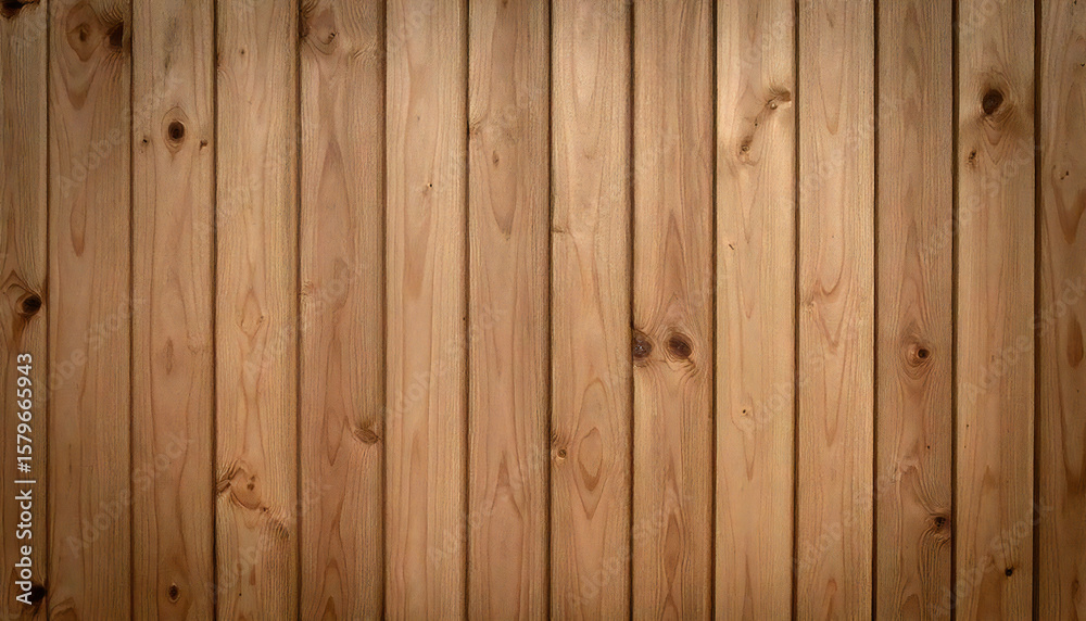 Fototapeta premium 木製の壁。木目のある茶色の板。雰囲気のある木の壁。Wooden wall. Brown board with grain. Wooden wall with atmosphere.