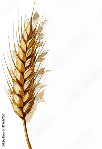 Grinding Wheat with oil painting
