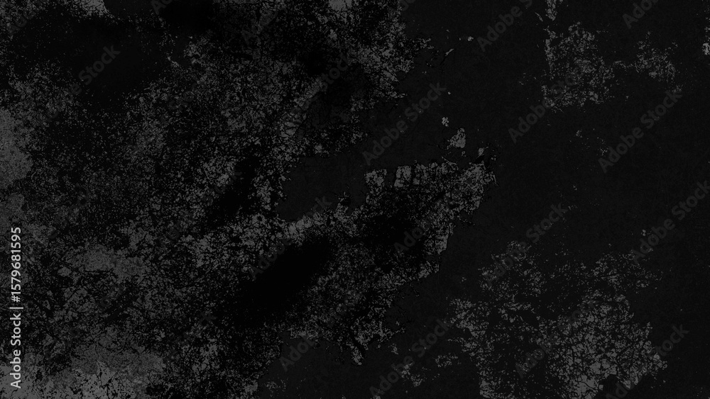 Φωτογραφία 黒い背景に広がる、かすれた白い傷や埃のようなグランジテクスチャ。背景｜テクスチャ, グランジ, 黒, ノイズ, 傷, オーバーレイ, 素材