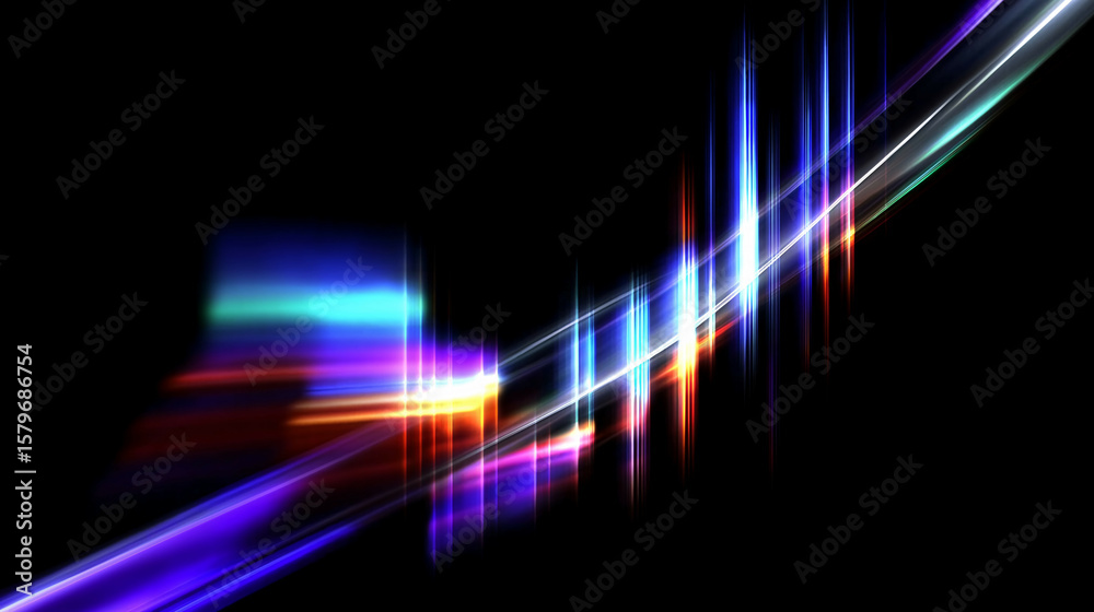 Obraz premium abstract bar chart, render incident concept modern banner