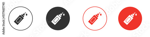 Glue icon symbol. Simple, flat design for web or mobile app. Minimal Vector illustration logotype.