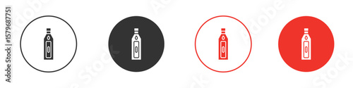Gin icon symbol. Simple, flat design for web or mobile app. Minimal Vector illustration logotype.