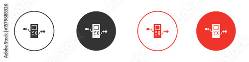 Dialysis icon symbol. Simple, flat design for web or mobile app. Minimal Vector illustration logotype.