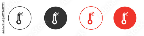 Cold icon symbol. Simple, flat design for web or mobile app. Minimal Vector illustration logotype.