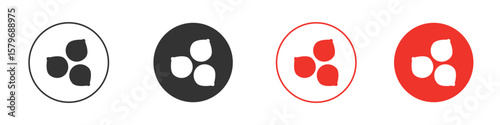 Chickpeas hummus icon symbol. Simple, flat design for web or mobile app. Minimal Vector illustration logotype.