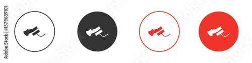 car pedal icon symbol. Simple, flat design for web or mobile app. Minimal Vector illustration logotype.