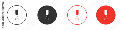 Air suction icon symbol. Simple, flat design for web or mobile app. Minimal Vector illustration logotype.