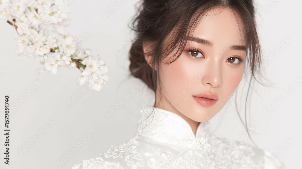 Woman with perfect skin. Skincare, care, and cosmetics concept. Woman with perfect skin. Skincare, care, and cosmetics concept.