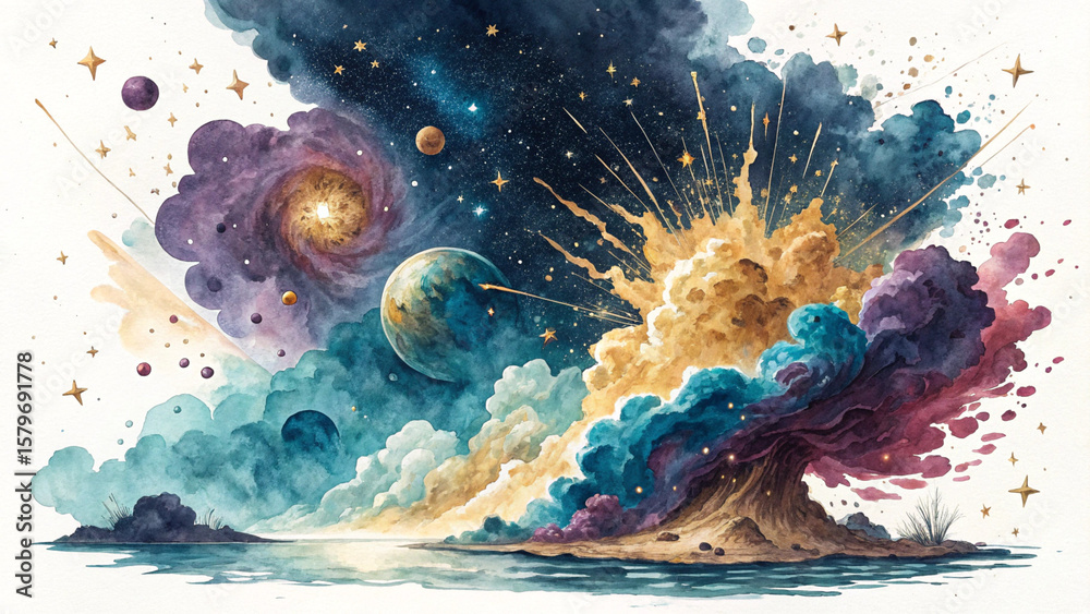 Fototapeta premium This title for your vector illustrations captures their dreamlike, mystical beauty. evoke imagination and delicate wonder. ensures discoverability