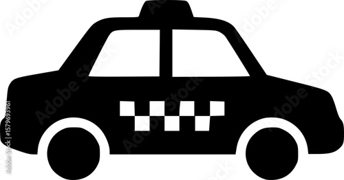 taxi vector flat icon

