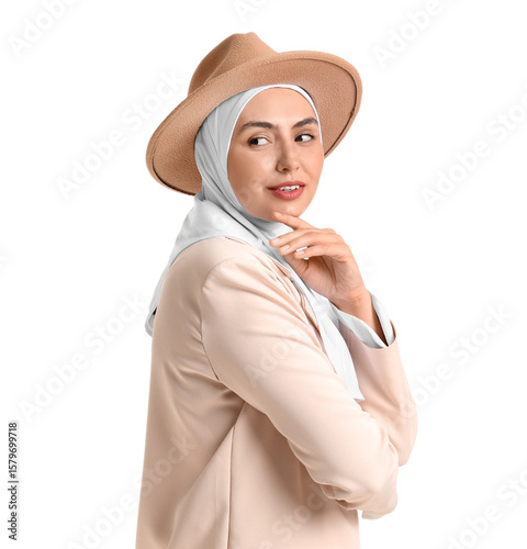 Stylish Muslim businesswoma...