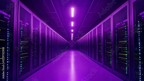 Data Center Server Room High-Speed Operation