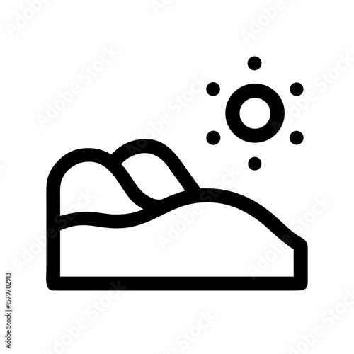 sand dunes icon