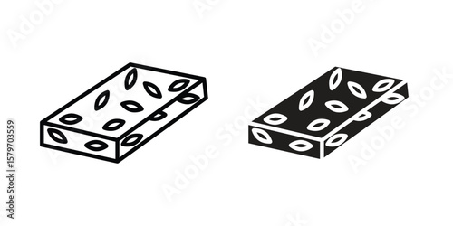 Halva icon concept. pixel perfect linear ui icon.