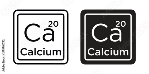 Calcium icon concept. pixel perfect linear ui icon.
