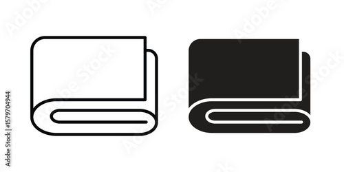 blanket icon concept. pixel perfect linear ui icon.