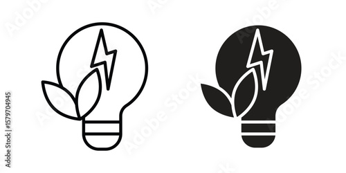 Biomass energy icon concept. pixel perfect linear ui icon.