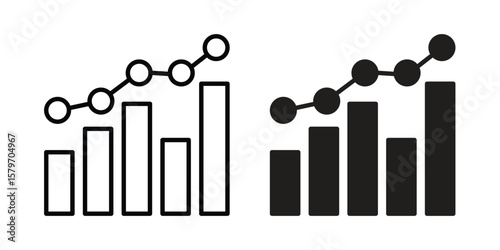 Benchmarking icon concept. pixel perfect linear ui icon.