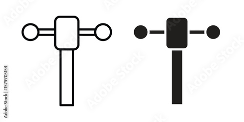Anemometer icon concept. pixel perfect linear ui icon.