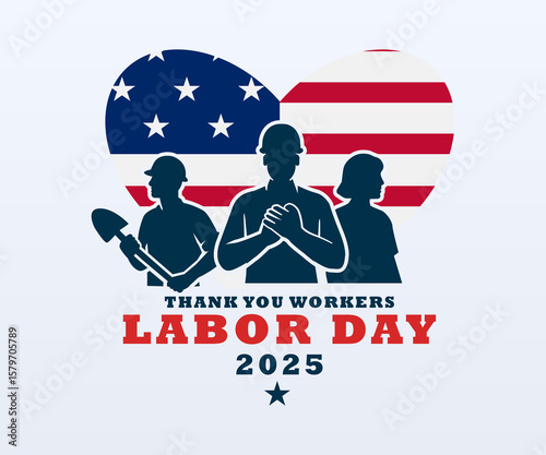 Thank You Workers Labor Day 2025 Badge