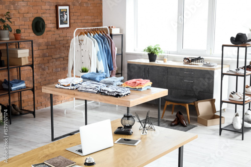 Interior of men's clothing ...