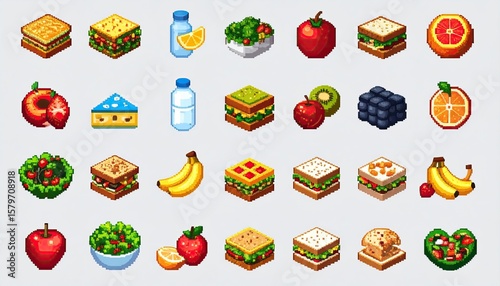 Pixel art food icons (1)