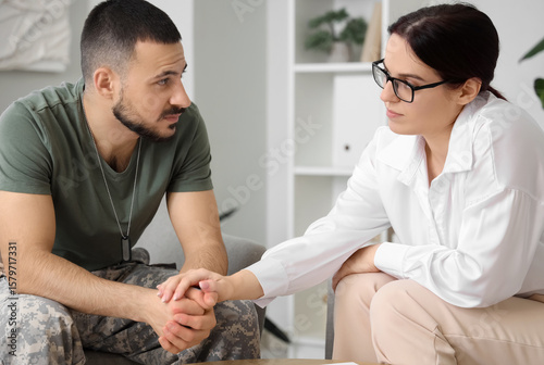 Male soldier with PTSD and ...