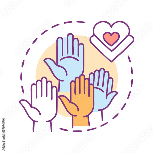 Hands Up for Unity and Support