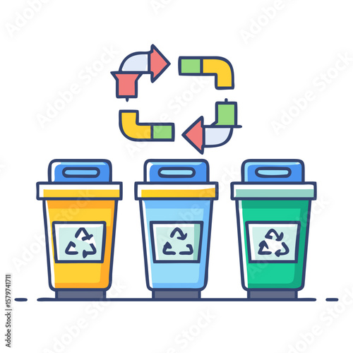 Recycling Bins for Different Waste Types