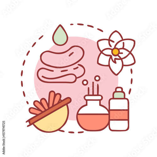 Natural Beauty Products Illustration