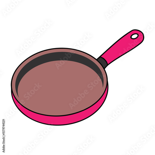 Black cast iron frying pan with a sturdy handle, ideal for searing, sautéing, and frying. Retains heat well for even cooking. Perfect for stovetop or oven use.
