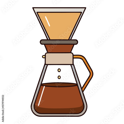 A pour-over brewer is a simple coffee maker where hot water is poured over coffee grounds in a filter, allowing fresh, clean coffee to drip into your mug below.
