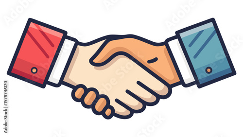 Handshake Icon – Partnership and Agreement Vector