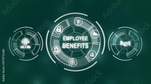 Wallpaper Mural Business, Technology, Internet and network concept. Shows the inscription: EMPLOYEE BENEFITS. Torontodigital.ca