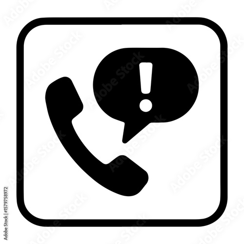 Train intercom system icon with transparent background symbolizing onboard communication and passenger assistance
