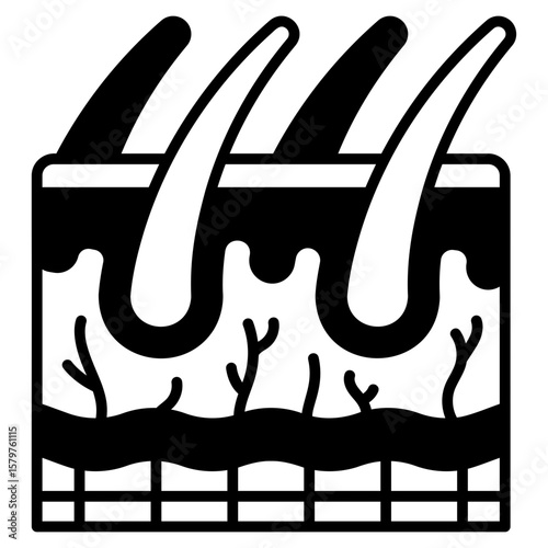 Female Reproductive System Black Fill Icon