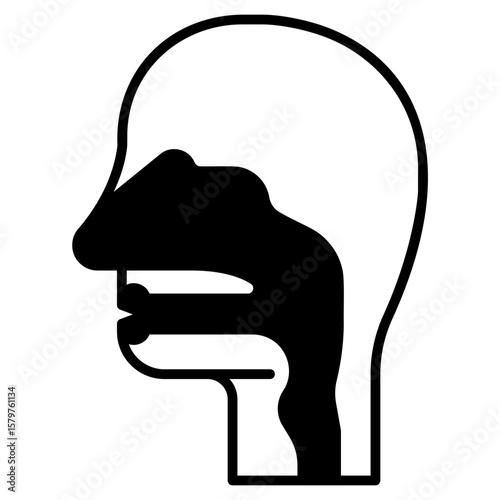 Human Muscular System Black Fill Icon