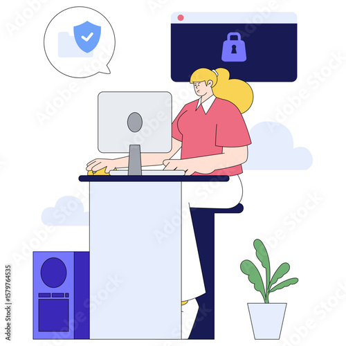 Women set up a data lockdown