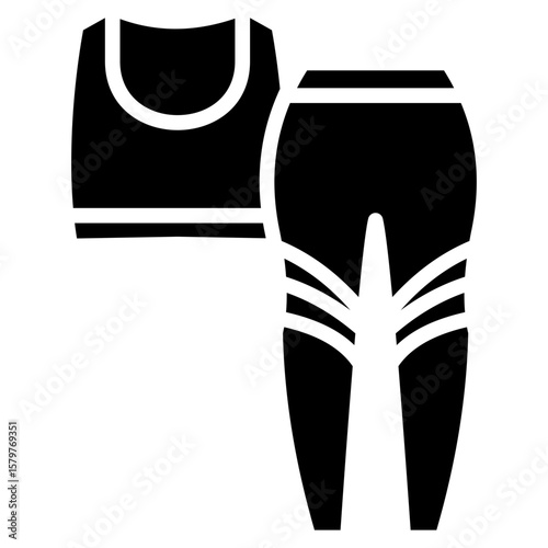 activewear glyph icon