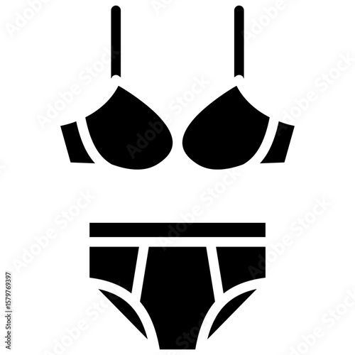 undergarments glyph icon
