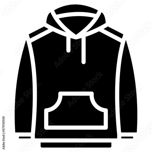 sweaters & hoodies glyph icon
