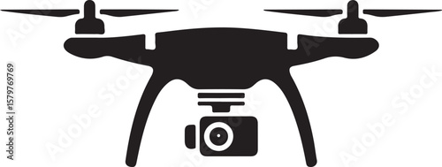 Quadcopter Drone Silhouette Design"

"Flying Drone with Camera Vector"

"Modern Tech Drone Icon Clipart"

"Remote-Control Drone in Sky"

"Futuristic Drone Top View Silhouette"

