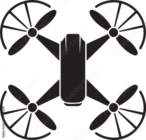 Quadcopter Drone Silhouette Design"

"Flying Drone with Camera Vector"

"Modern Tech Drone Icon Clipart"

"Remote-Control Drone in Sky"

"Futuristic Drone Top View Silhouette"


