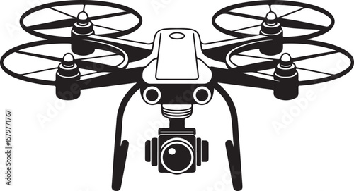 Quadcopter Drone Silhouette Design"

"Flying Drone with Camera Vector"

"Modern Tech Drone Icon Clipart"

"Remote-Control Drone in Sky"

"Futuristic Drone Top View Silhouette"

